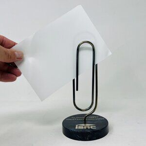 Giant Paperclip Letter Holder ISAC Desk Office Organizer